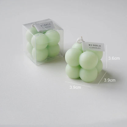 Little Bubble Cube Candle Handmade Scented Candle Aromatherapy Soy Wax Candle Wedding Birthday Candles Party Home Decoration