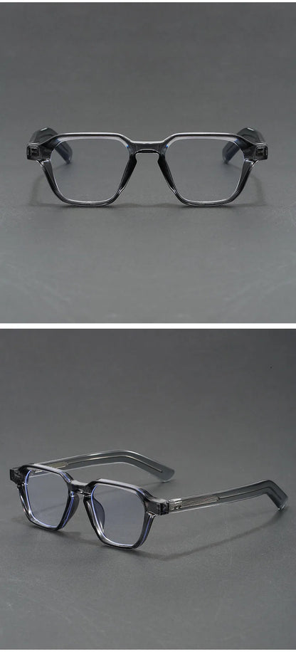 Men's Reading Glasses Blue Light Optical Lenses with Recipe Woman Vintage Tr90 Photochromic Lens Women's Eyeglasses with Frame