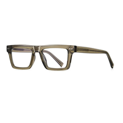 57176 Fashion Optical Spectacle Frames Men Popular Spring Hinge Glasses Frame Women Trend Square Transparent Eyeglass
