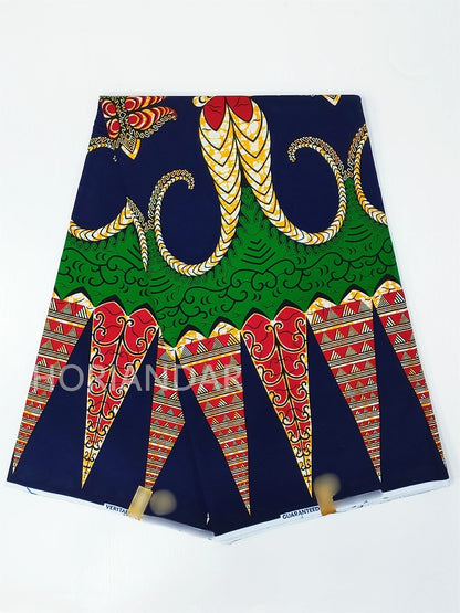 Classical Fabric Dutch Hollandais Fabric Veritable Real Wax for African Printed Dress Guaranteed 100% Cotton 6 Yards