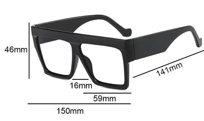 Fashion Designer Oversized Square Reading Glasses Women Men Large Frame Lady Elegant Eyeglasses Clear Anti Blue Light Vision +2