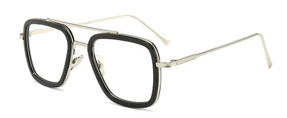 Tony Stark Glasses Men Women Magnifier Reading Eyewear Steampunk Blue Light Blocking Square Eyeglasses Plus Diopter +0.5 +6