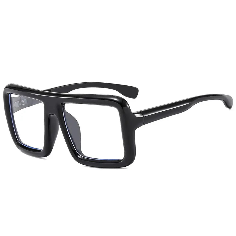 Big Oversized Square Sunglasses Punk UV400 Protection Thick Frame Sun Glasses Lady Shades for Women & Men