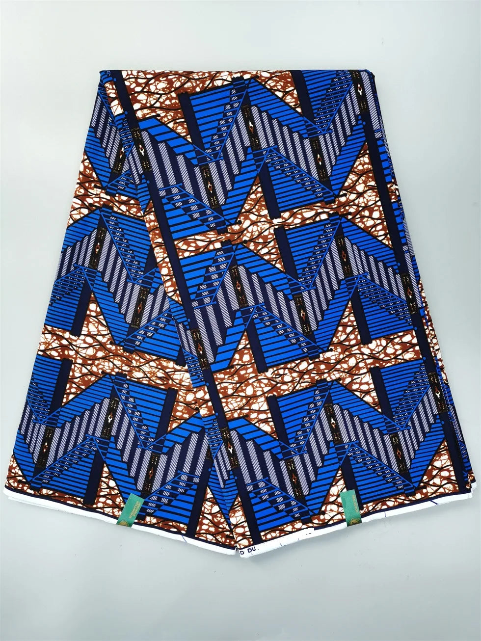 Dutch Hollandais Printed Fabric for African Classical Dress Veritable Real Wax Guaranteed 100% Cotton 6 Yards
