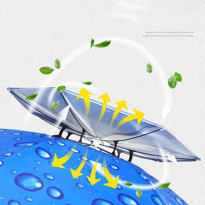 Windproof Umbrella Cap Wearing An Umbrella On The Head Sturdy Men's And Women's Foldable Large Sunshade And Rain Hat Umbrella