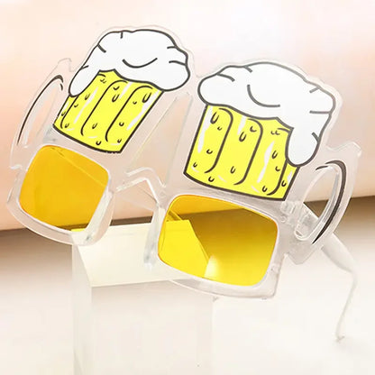 1-60Pcs Beer Mug Eyeglasses Party Decor Novelty Sunglasses Photo Props For Graduation Party Supplies Beach Pool Party Favors