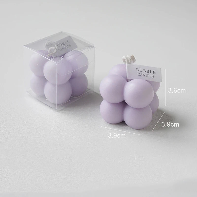 Little Bubble Cube Candle Handmade Scented Candle Aromatherapy Soy Wax Candle Wedding Birthday Candles Party Home Decoration