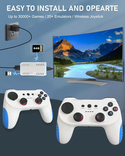 2026 NEW X10 Pro  Game Stick 4K 128G 50000+ Games Video TV Game Console Wireless Gamepads Video Game Classic Arcade Games