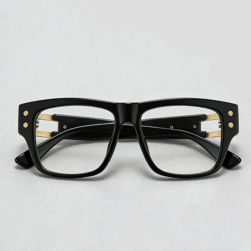 Retro Square Big Size Anti Blue Light Reading Glasses Men Prescription Optical Lenses Eyewear Brand Design Eyeglass Frame