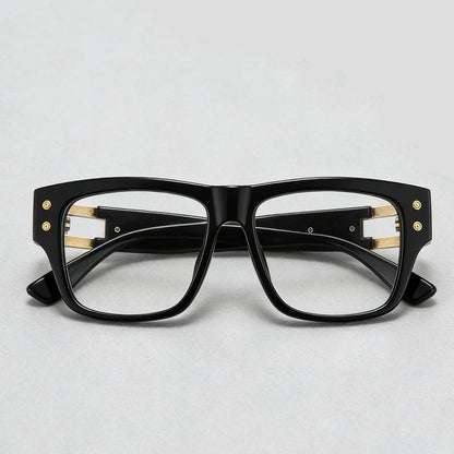 Retro Square Big Size Anti Blue Light Reading Glasses Men Prescription Optical Lenses Eyewear Brand Design Eyeglass Frame