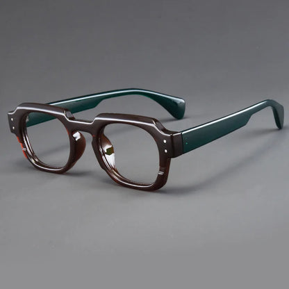 Korean Style Trendy Retro Square Irregular Glasses Frame Versatile Anti-Blue Light Glasses for Men and Women
