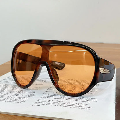 New Fashon Oversized One-piece Shield Sunglasses For Women Men Big Windproof Sports Sun Glasses Men Trendy Shades UV400 Eyewear