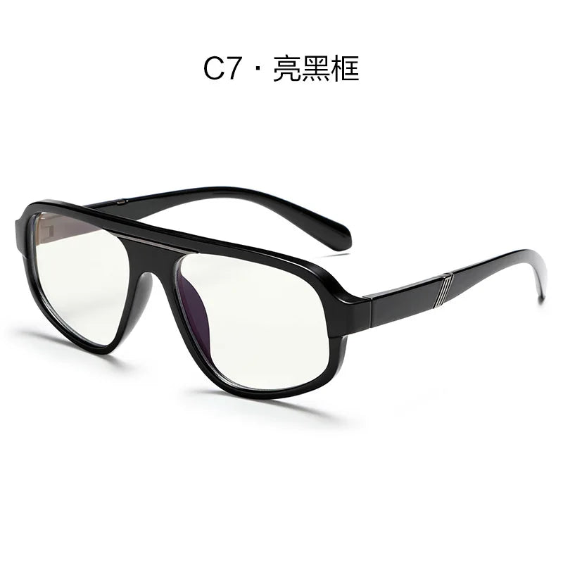 Classic Oversized Square Photochromic Anti Blue Light Reading Glasses Men Women Luxury Brand Computer Glasses Trendy TR90 Frames