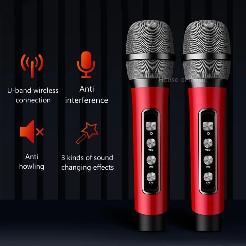 120W High Power Wireless Portable Microphone Bluetooth Speaker Sound Family Party Karaoke Subwoofer Boombox caixa de som Ys-201