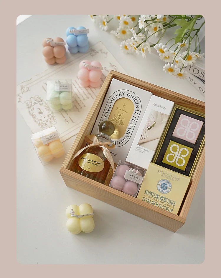 Little Bubble Cube Candle Handmade Scented Candle Aromatherapy Soy Wax Candle Wedding Birthday Candles Party Home Decoration