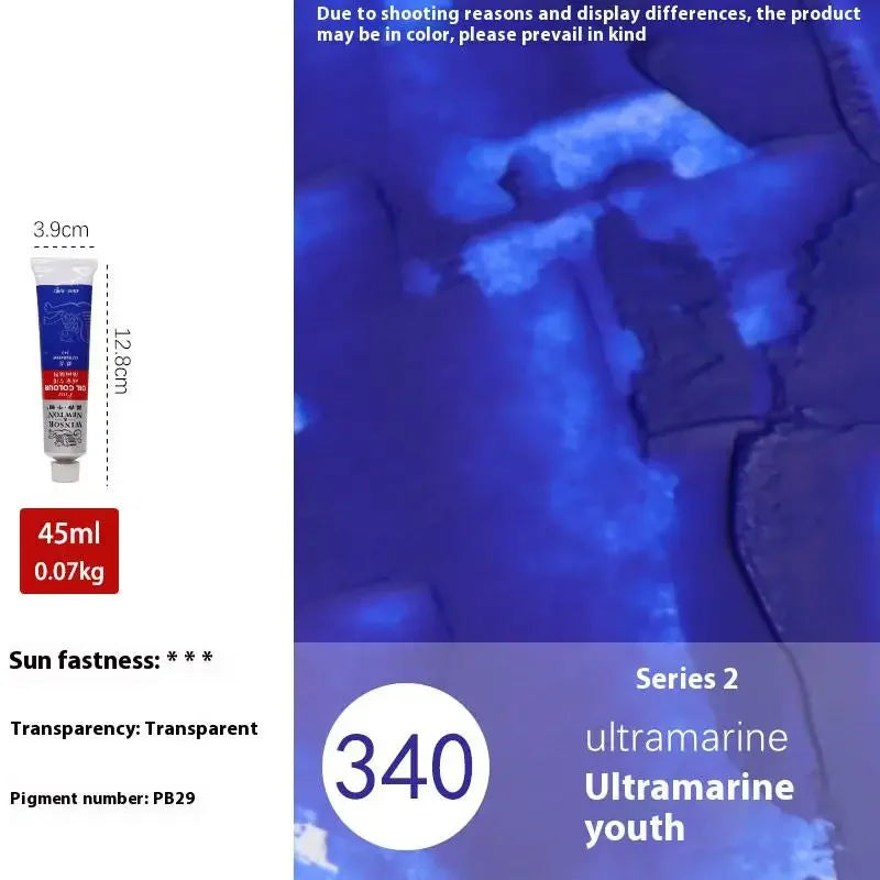 Winsor & Newton 45ML Oil Paint,Colorful Professionals Artist Drawing Tools for Canvas Wood,Crafts,Paper Art Stationery Supplies