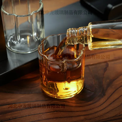 Creative Pistol-Shaped Glass Decanter Gun-Shaped Whiskey Set High Borosilicate Glass Sparkling Bottle