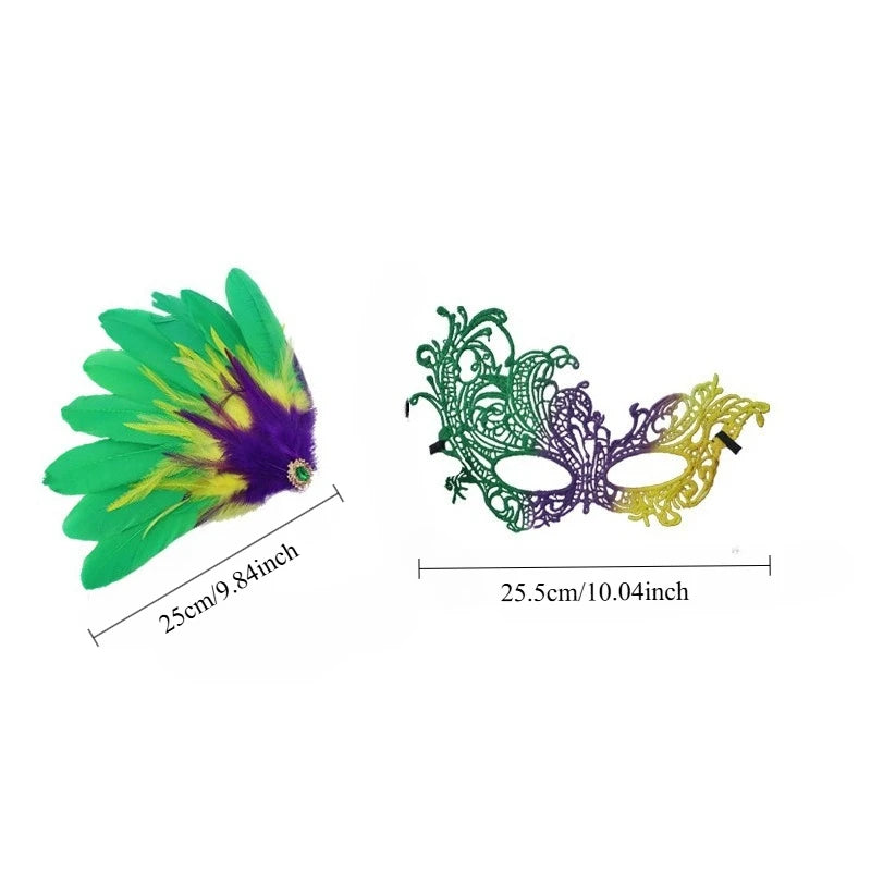 Lace Half Face Mask Exquisite Venetian Mask Suitable for Carnival and New Year Party Costume Dance Party Wedding Party