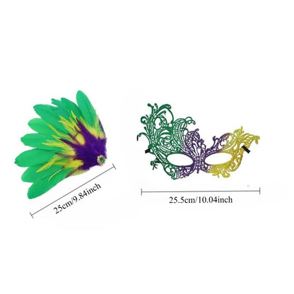 Lace Half Face Mask Exquisite Venetian Mask Suitable for Carnival and New Year Party Costume Dance Party Wedding Party