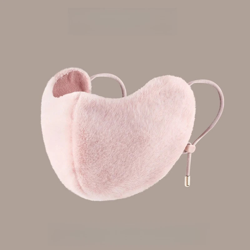 Cycling warm mask for women, winter with thick fleece and high beauty breathable and eye corner protection windproof mask