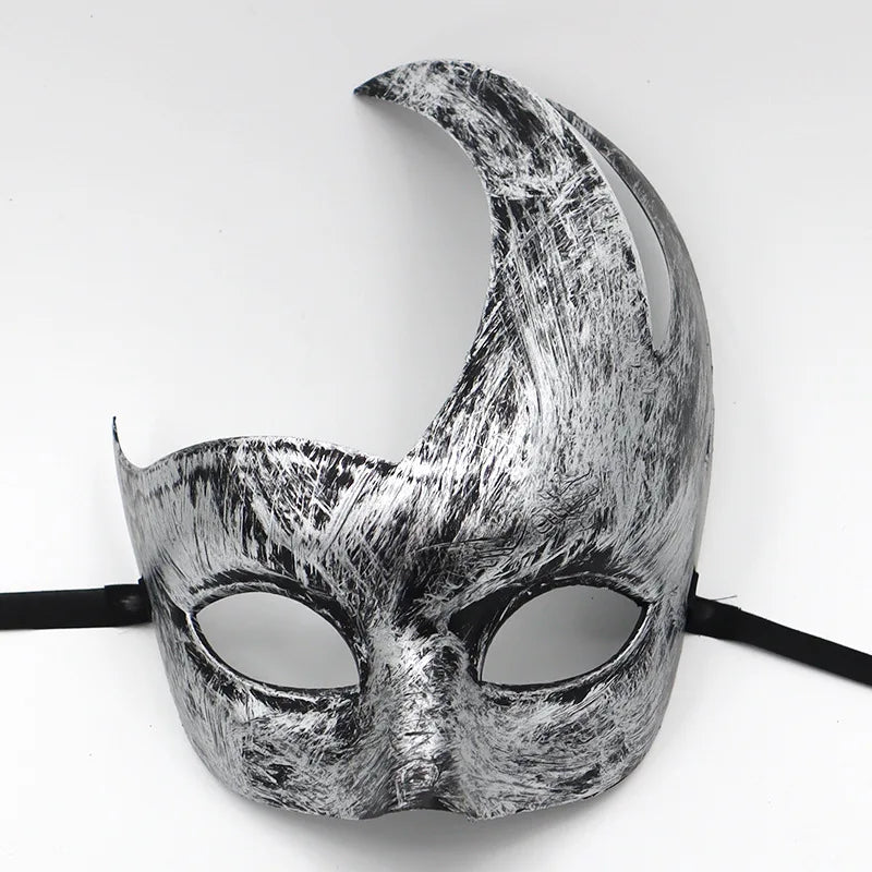 1pc Amazing Mask Antique Gold and Silver Jazz Flat Head Mask Ball Party Gathering Men and Women Cosplay Half Mask Decoration