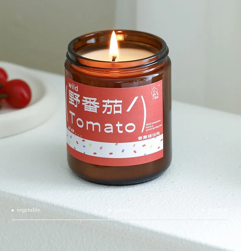 Plant Fragrance Aromatherapy Candle Wild Tomato Aroma Room Bedroom Fragrance Decoration Housewarming Gift Wedding Companion Gift