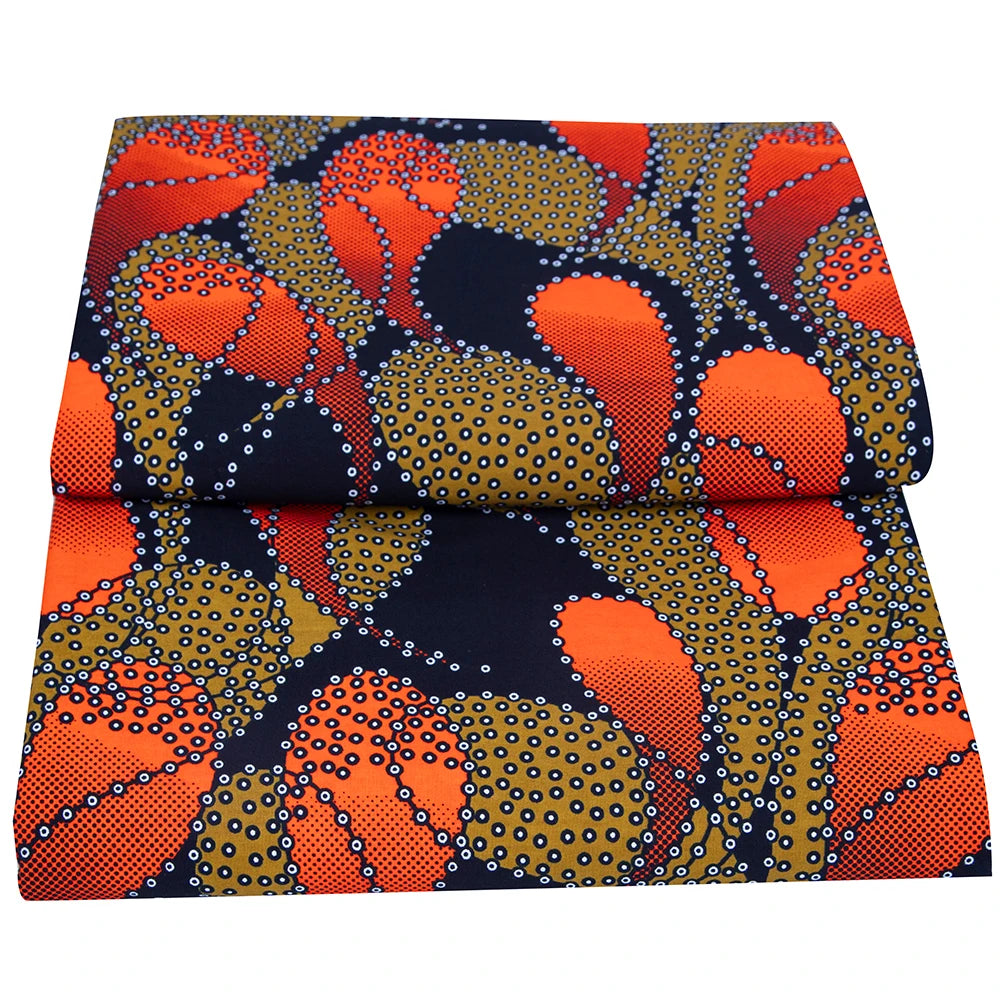 African Fabric Cloth By The Yard 3/6 Yards Ankara Print Wax Fabric for Party Dress Making and Sewing FP6625