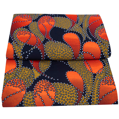 African Fabric Cloth By The Yard 3/6 Yards Ankara Print Wax Fabric for Party Dress Making and Sewing FP6625