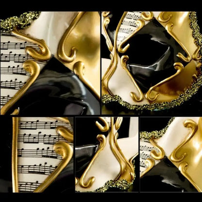 652F Unique Masquerades Venetians Cats Mask Exquisites Detailing Cosplay Facemask for Halloween Parties and Special Occasion