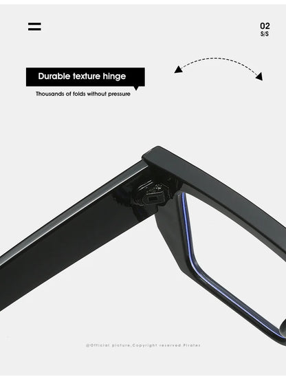 Fashion Ultralight Anti Blue Blocking Glasses Retro Women Grey Square Small Frame Prescription Eyewear Computer Reading Glasses
