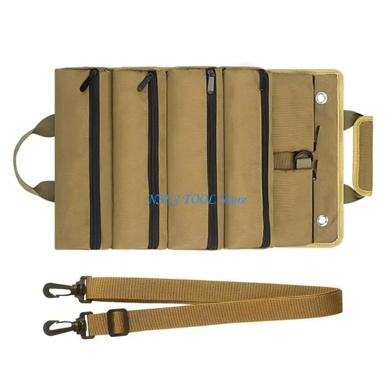 L8RC Tool Roll Bag Tool Roll Up Bag Tools Tote Bag Pockets Tool Sling