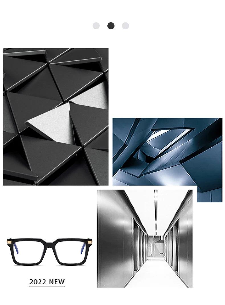 TR90 Men's Square Glasses Metal Frame Anti Blue Light Oversized Reading Glasses New Double Colors Women's Presbyopic Glasses