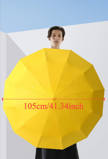 Super Strong Windproof Automatic Umbrella for Men and Women, 72 Bone, Large Rainproof, Sun UV Protection, Folding Rain Umbrellas