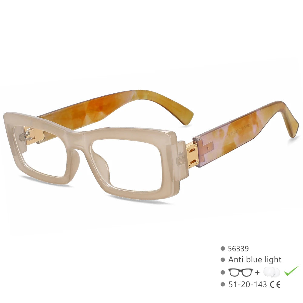 R56339 Women's Square Cat Eye Reading Eyes +1.00 +1.50 +2.00 Modern Small Frame Retro Presbyopia Glasses