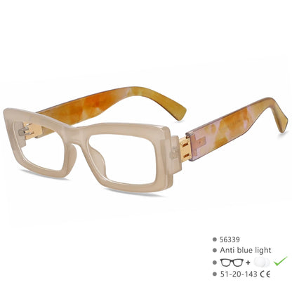 R56339 Women's Square Cat Eye Reading Eyes +1.00 +1.50 +2.00 Modern Small Frame Retro Presbyopia Glasses