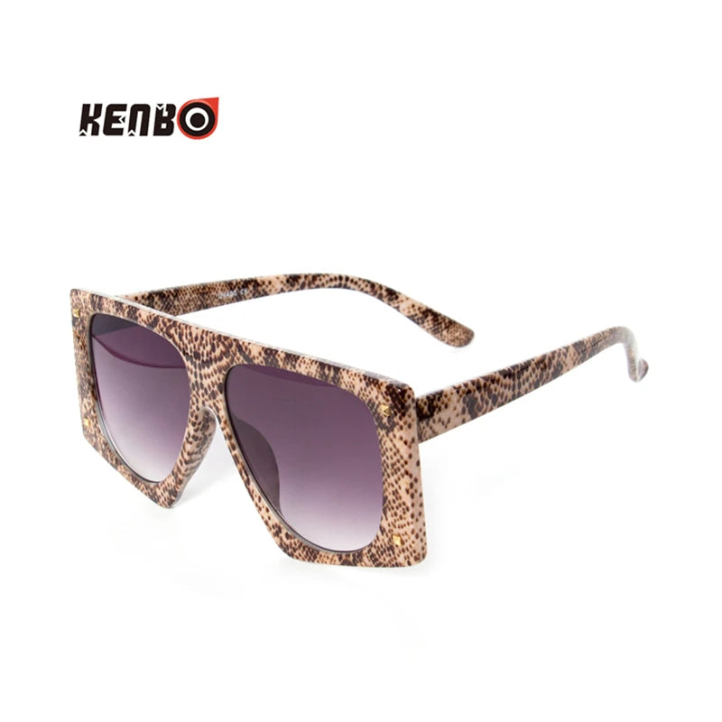 Kenbo Fashion Leopard Sunglasses Punk Designer Luxury Man/Women Sun Glasses Irregular Oversized Classic Vintage UV400 Eyewear