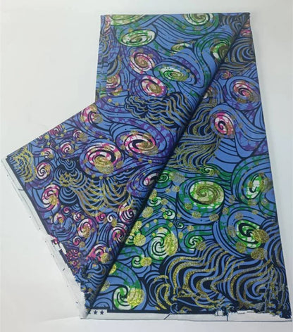 Grand Super 100% Cotton African Wax Fabric High Quality Wax Print Ankara Fabric For Sewing 6yards Women Fabric