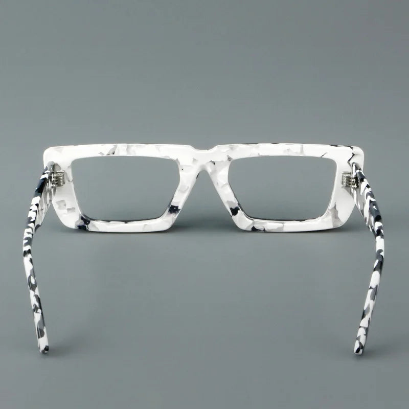 VICKY Personalized Fashion Retro Geometric Square Design Men Women Anti-blue Light Glasses Customizable Prescription 23046