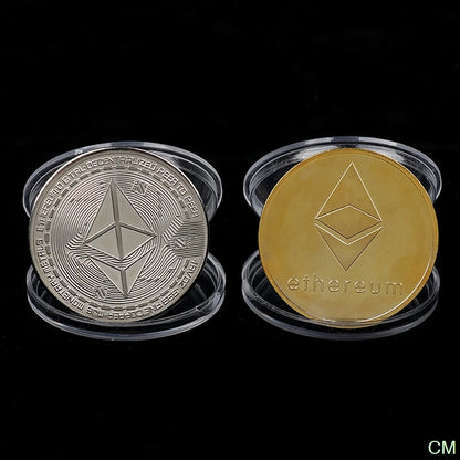 Creative Ethereum Coin Ethereum Art Collection Physical Commemorative Coin Collectibles