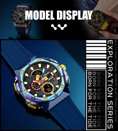 SMAEL Brand 8113 Waterproof Dropshipping Watch Alarm Clock night light Young Fashion business Quartz Sport Wristwatches