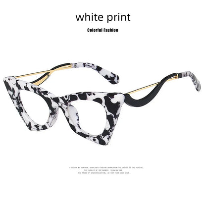 High Quality Brand Design Cat Eye Blue Light Blocking Computer Hyperopia Women Reading Glasses Diopter +0.5 1.5 2.0 2.5 3.5 6.0