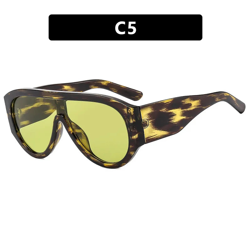 New Women's Men's Big Frame Sunglasses Fashion Retro Trend Sun Glasses Travel Street Photo Holiday Party Beach Eyewear
