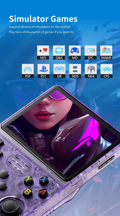 2026 New R36S Retro Handheld Game Console Linux System 3.5 Inch IPS Screen Portable Pocket Video Player 128GB 20000+ Games Gift