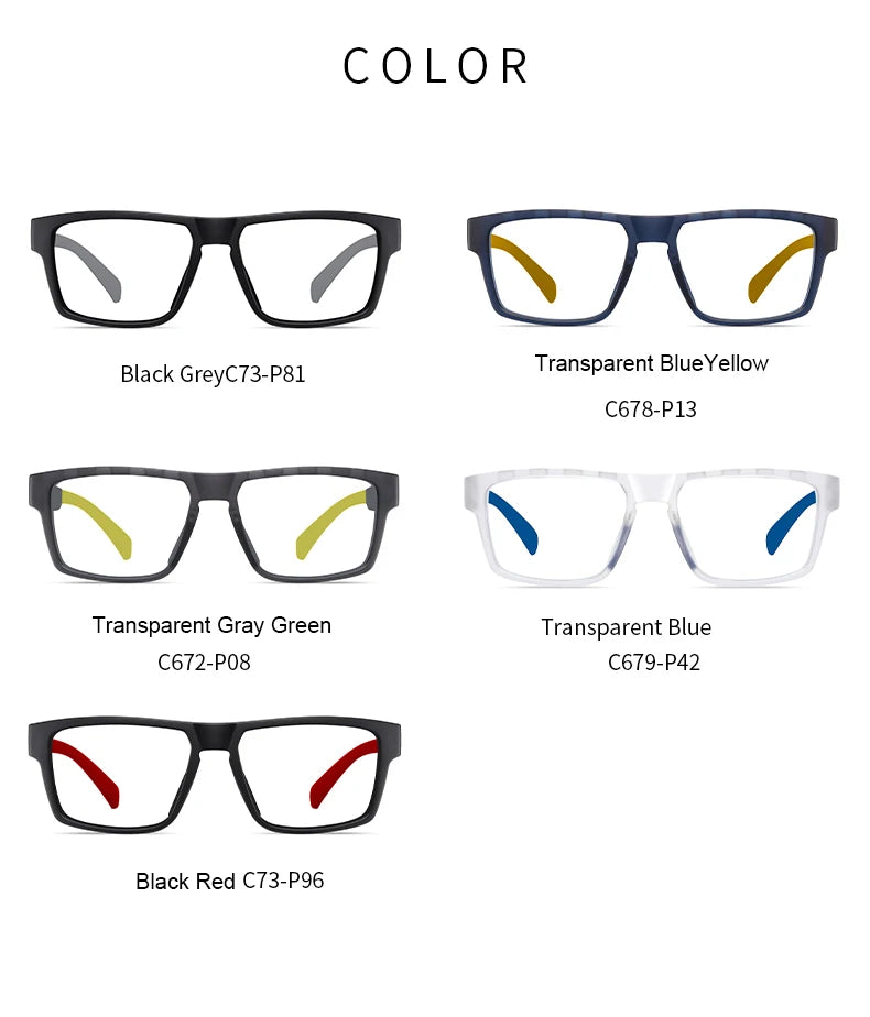 Men TR90 Anti Fog Eyeglasses Frame Blue Light Blocking Lenses Women Computer Glasses Prescription Myopia Reading Eyewear Frame