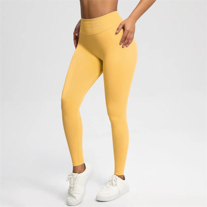 2025 Bum Shaping Leggings Impact Women Seamless Sports Yoga Pants Low Ribbed Band Gym clothes Fitness Workout Scrunch Butt Tight
