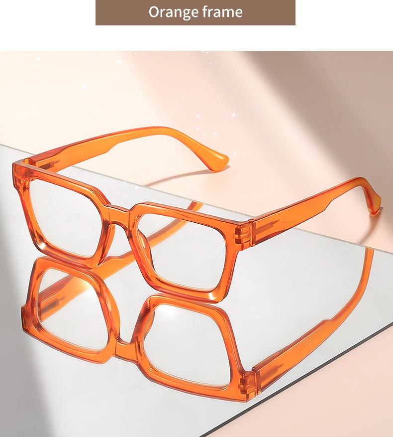 The small square frame reading glasses are classic, retro, simple and comfortable for daily wear. They are reading glasses