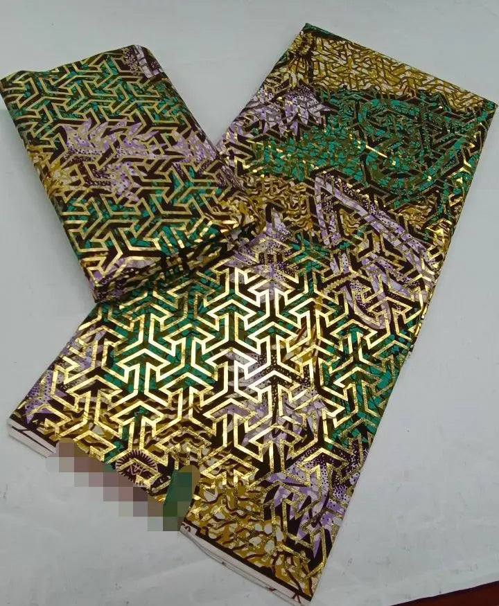 2022 New Hot Sale African Wax Fabric Cotton Material Nigerian Ankara Block Prints Batik Dutch High Quality Sewing Cloth