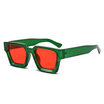 JNPCXI Fashion Square Women Luxury Sunglasses Retro Green Brand Designer Men Trending Sun Glasses Shades UV400