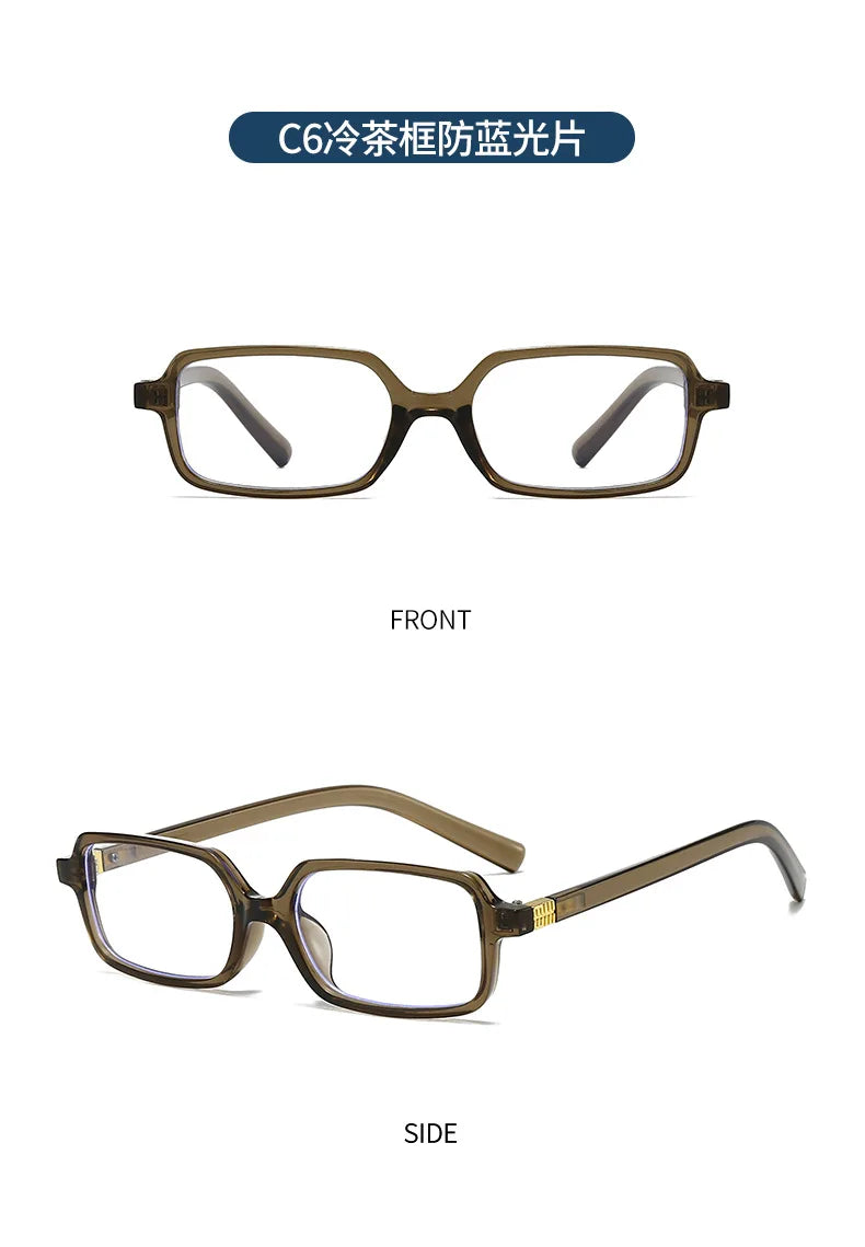 Computer Glasses Frame Women Men Anti Blue Light Rectangle Eyewear Blocking Glasses Optical Spectacle Eyeglass Square