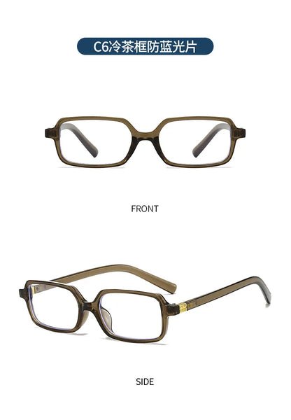 Computer Glasses Frame Women Men Anti Blue Light Rectangle Eyewear Blocking Glasses Optical Spectacle Eyeglass Square